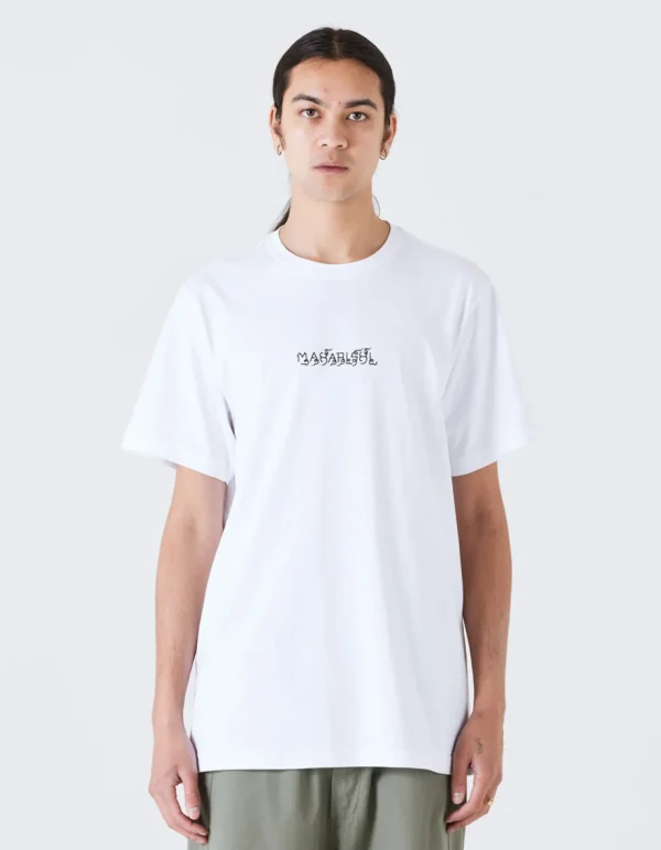 Maharishi Short Sleeve T-Shirts*1018 Thai Script T-Shirt White