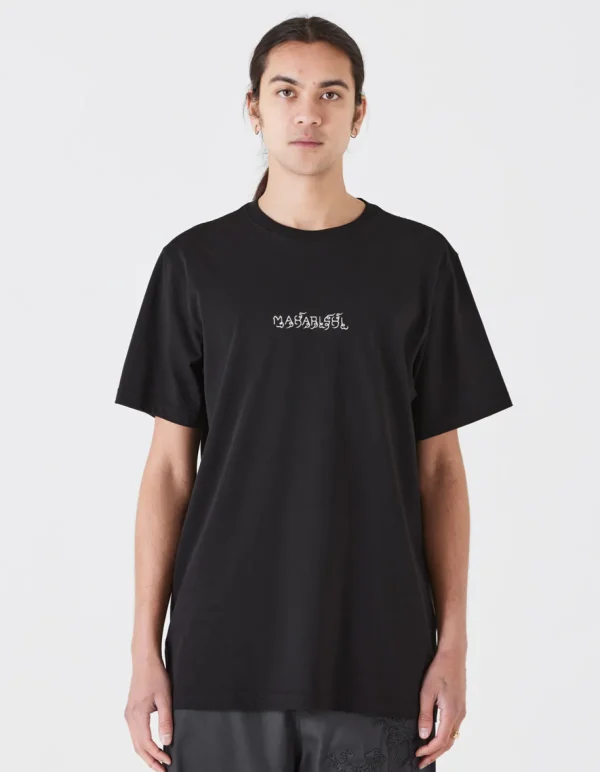 Maharishi Short Sleeve T-Shirts*1018 Thai Script T-Shirt Black