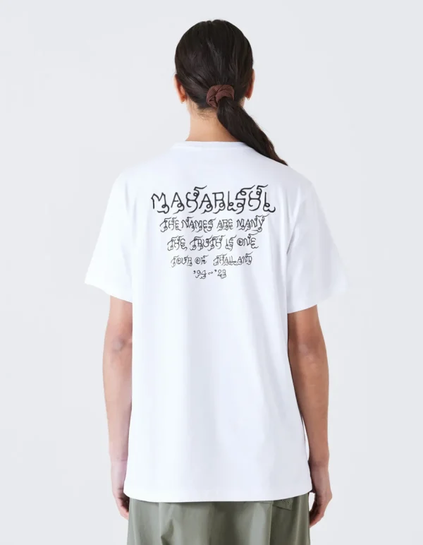 Maharishi Short Sleeve T-Shirts*1018 Thai Script T-Shirt White