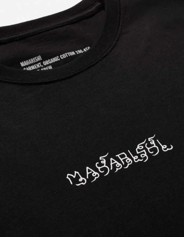 Maharishi Short Sleeve T-Shirts*1018 Thai Script T-Shirt Black