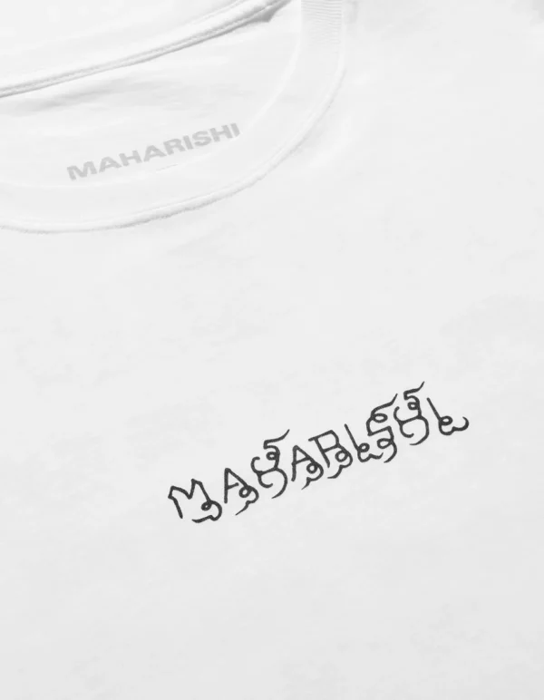 Maharishi Short Sleeve T-Shirts*1018 Thai Script T-Shirt White