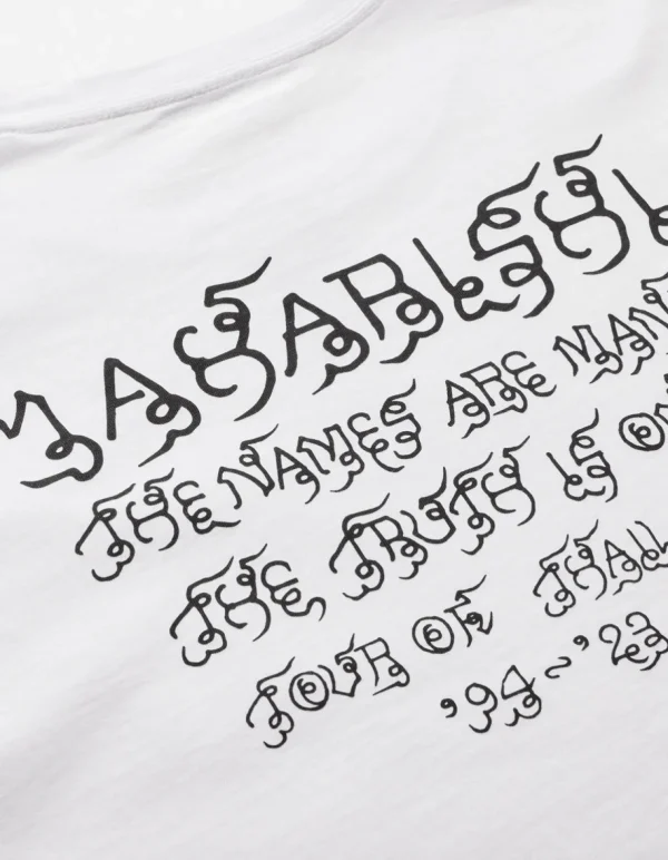 Maharishi Short Sleeve T-Shirts*1018 Thai Script T-Shirt White