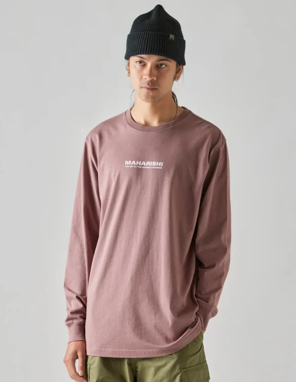 Maharishi Long Sleeve T-Shirts*1106 The Jaguar Mask L/S T-Shirt Murasaki Purple