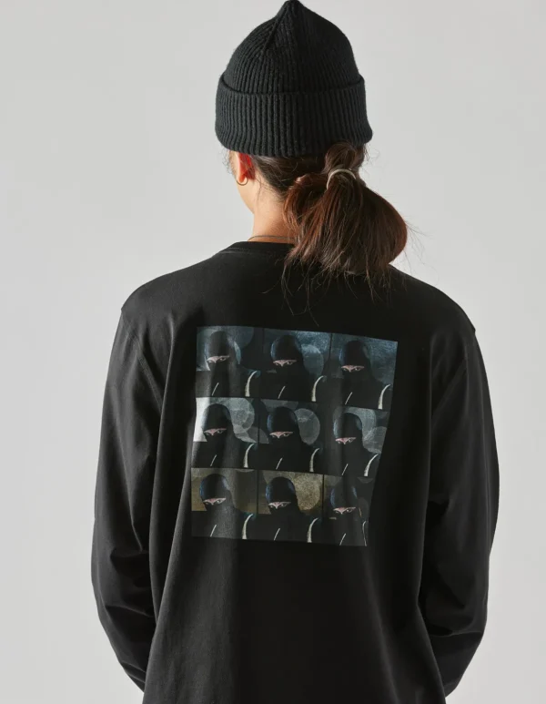 Maharishi Long Sleeve T-Shirts*1106 The Jaguar Mask L/S T-Shirt Black