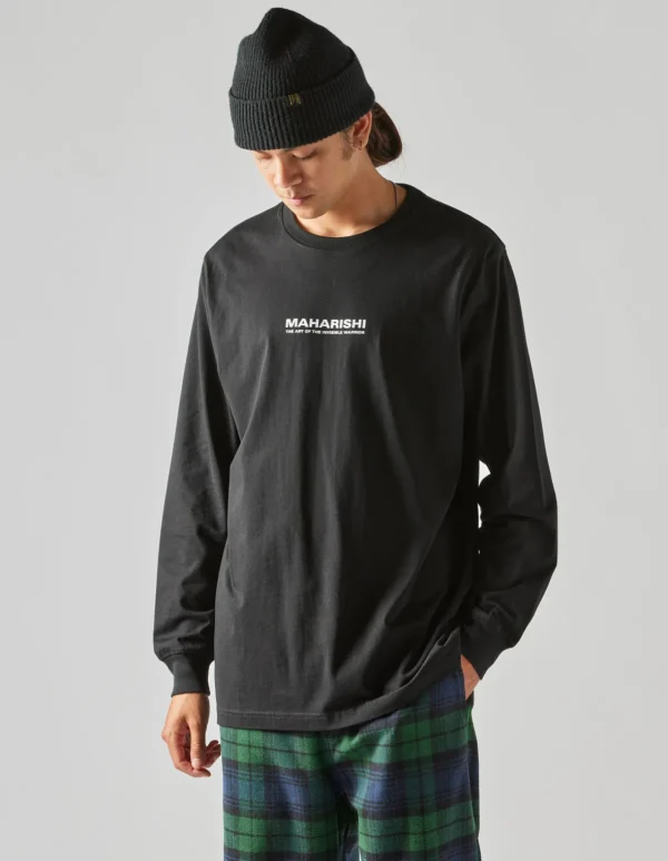 Maharishi Long Sleeve T-Shirts*1106 The Jaguar Mask L/S T-Shirt Black