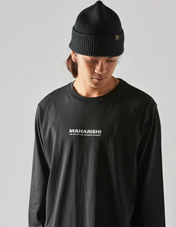 Maharishi Long Sleeve T-Shirts*1106 The Jaguar Mask L/S T-Shirt Black
