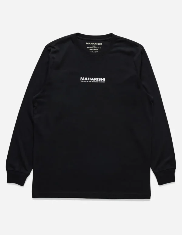 Maharishi Long Sleeve T-Shirts*1106 The Jaguar Mask L/S T-Shirt Black