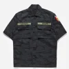 Maharishi Shirts*4290 Tigerstripe Advisor'S Overshirt Subdued Night