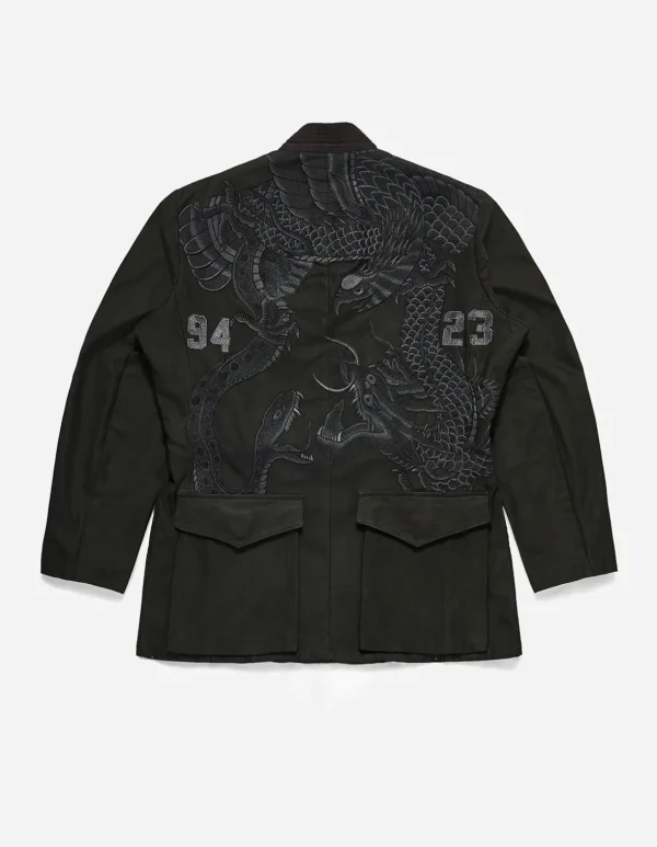 Maharishi Kimonos*4096 Upcycled M59 Field Kimono Black O/D