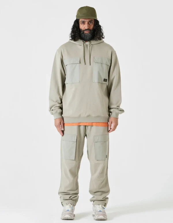 Maharishi Hooded Sweats*4226 Utility Pocket Hooded Sweat Silver Sage