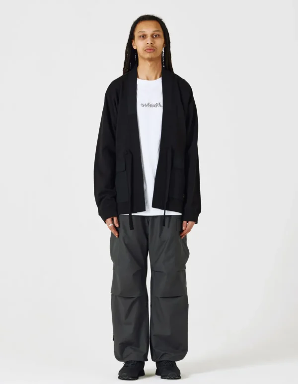 Maharishi Kimonos*4228 Utility Pocket Sweat Kimono Black