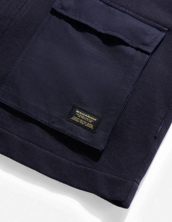 Maharishi Kimonos*4228 Utility Pocket Sweat Kimono Navy