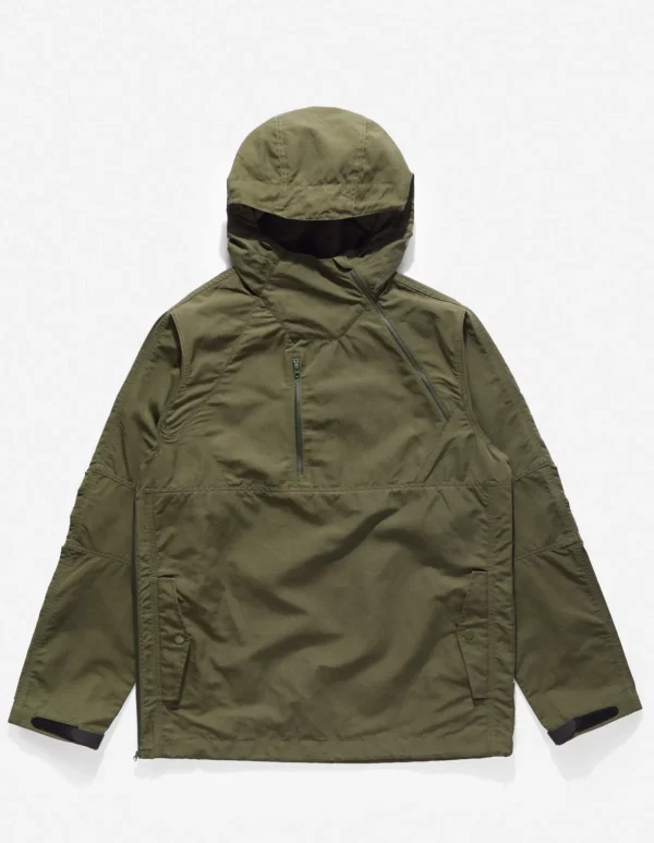 Maharishi Parkas*4200 Ventile® Wr Half-Zip Jacket Olive Og-107F