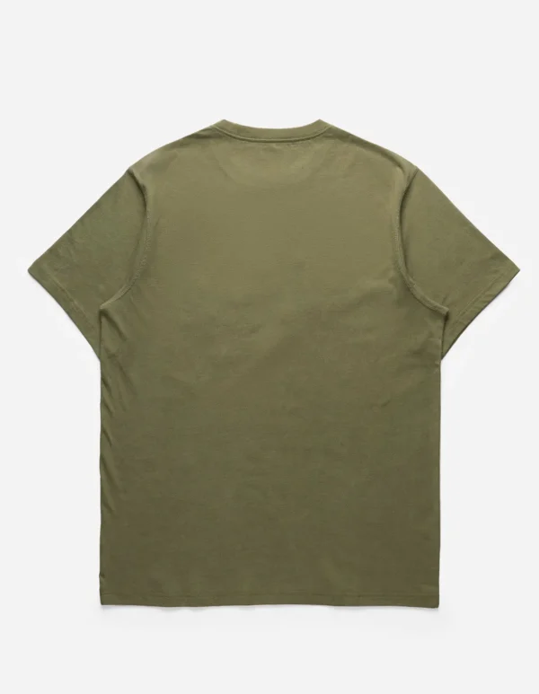 Maharishi Short Sleeve T-Shirts*4243 Water Dragon Embroidered T-Shirt Olive/Tonal