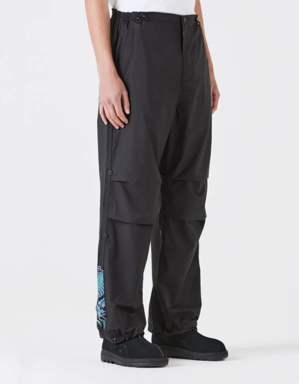 Maharishi Original Snopants*4244 Water Dragon Embroidered Loose Snopants® Black