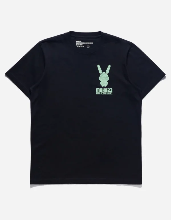 Maharishi Short Sleeve T-Shirts*1000 Water Rabbit T-Shirt Black
