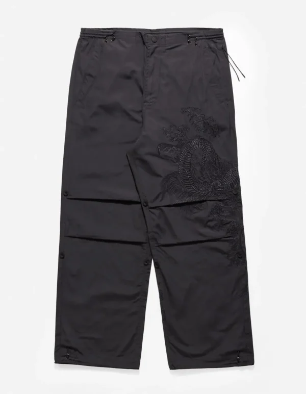 Maharishi Original Snopants*4245 Xl Water Dragon Embroidered Loose Snopants® Black/Tonal