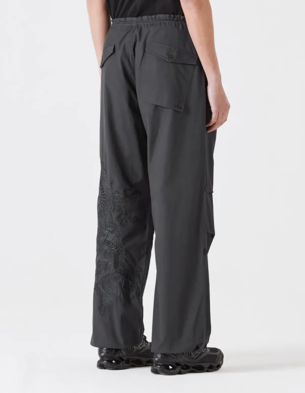 Maharishi Original Snopants*4245 Xl Water Dragon Embroidered Loose Snopants® Black/Tonal