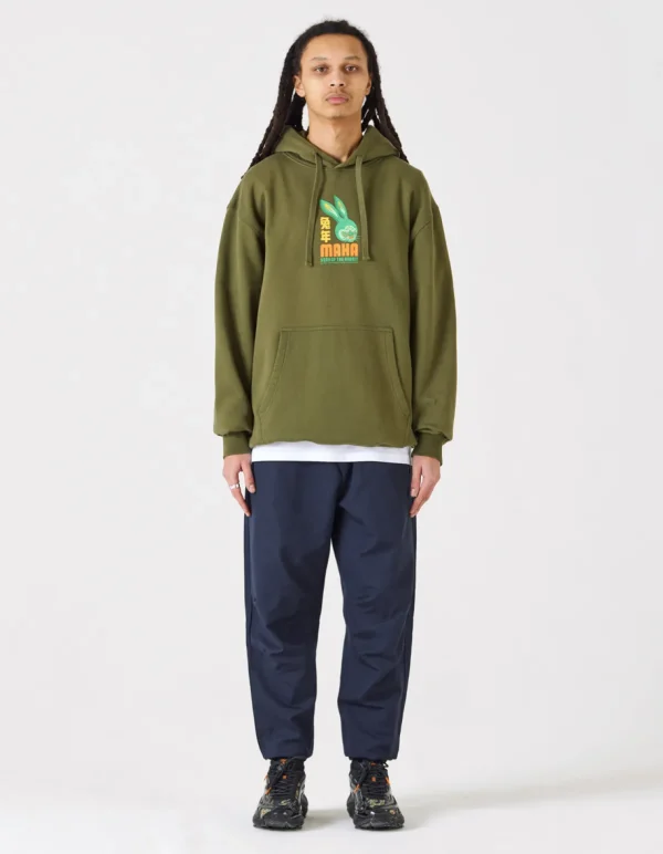 Maharishi Hooded Sweats*1003 Year Of The Rabbit Hooded Sweat Olive Og-107F