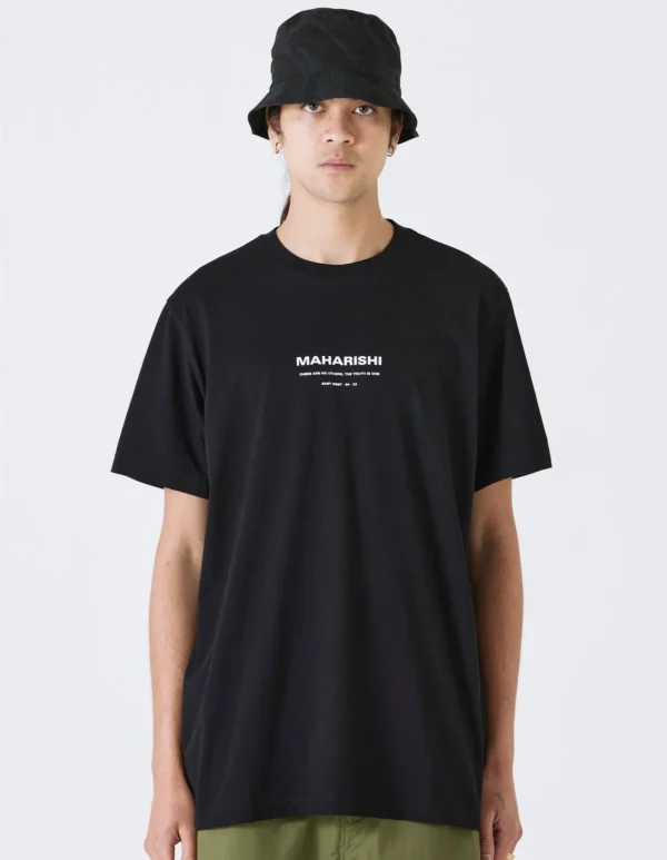 Maharishi Short Sleeve T-Shirts*1007 Yin Yang Rabbit T-Shirt Black