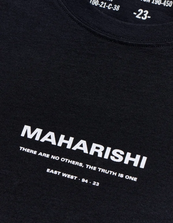 Maharishi Short Sleeve T-Shirts*1007 Yin Yang Rabbit T-Shirt Black